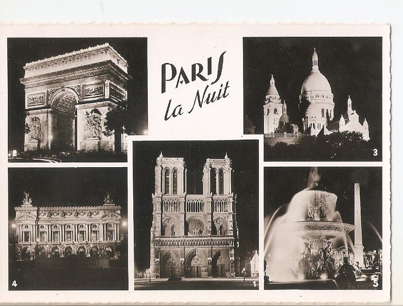 Postal 035754 : Paris la Nuit