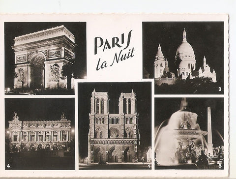 Postal 035754 : Paris la Nuit