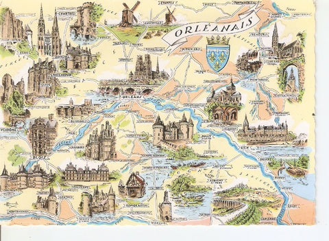 Postal 035762 : Les provincies Françaises LOrleanais