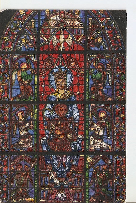 Postal 035765 : Cathedrale de Chartres. Notre-Dame de la Belle Verriere XII siecle