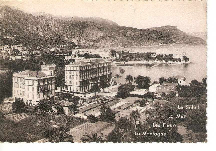 Postal 035783 : Les Hotels Bedford et Savoy Beaulieu-sur-Mer etre Nice et Monte-Carlo