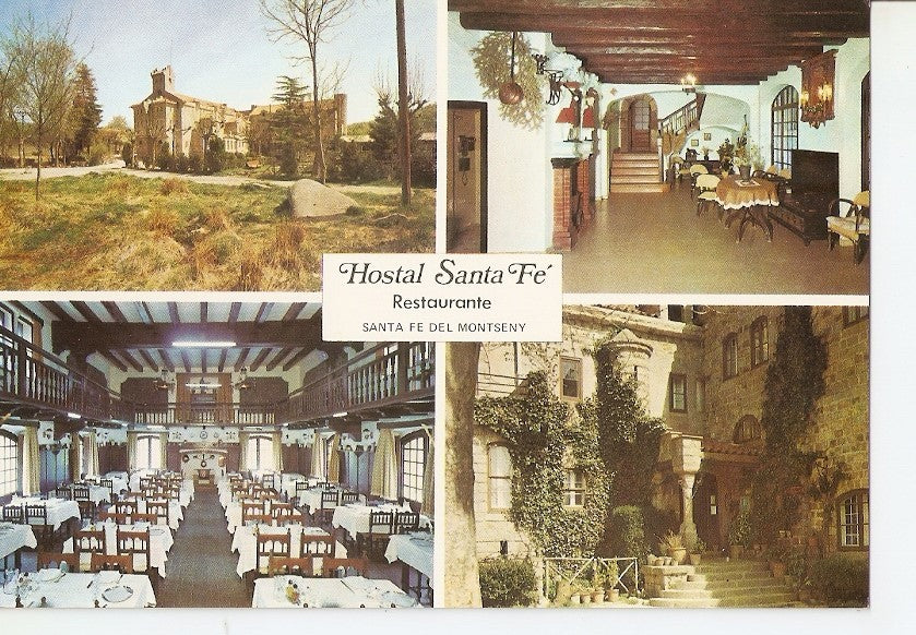 Postal 035791 : Hostal Santa Fe Restaurante Santa Fe del Montseny (Barcelona)