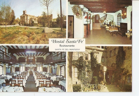 Postal 035791 : Hostal Santa Fe Restaurante Santa Fe del Montseny (Barcelona)