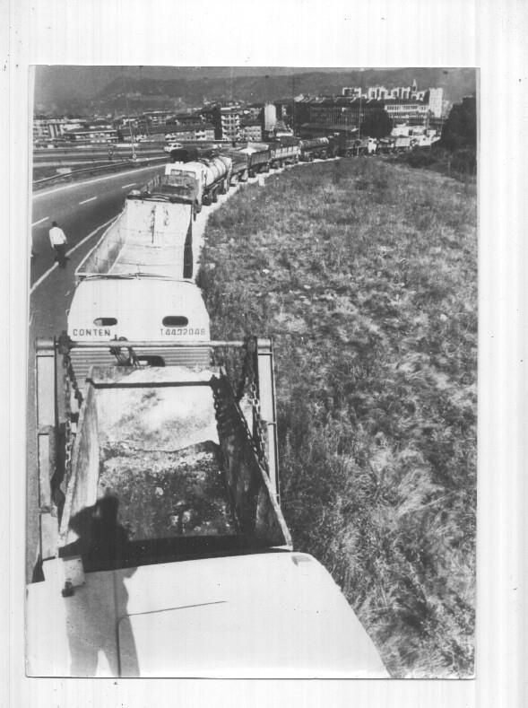 Foto Prensa numero 149: manifestacion camiones en autovia Soluccion Sur