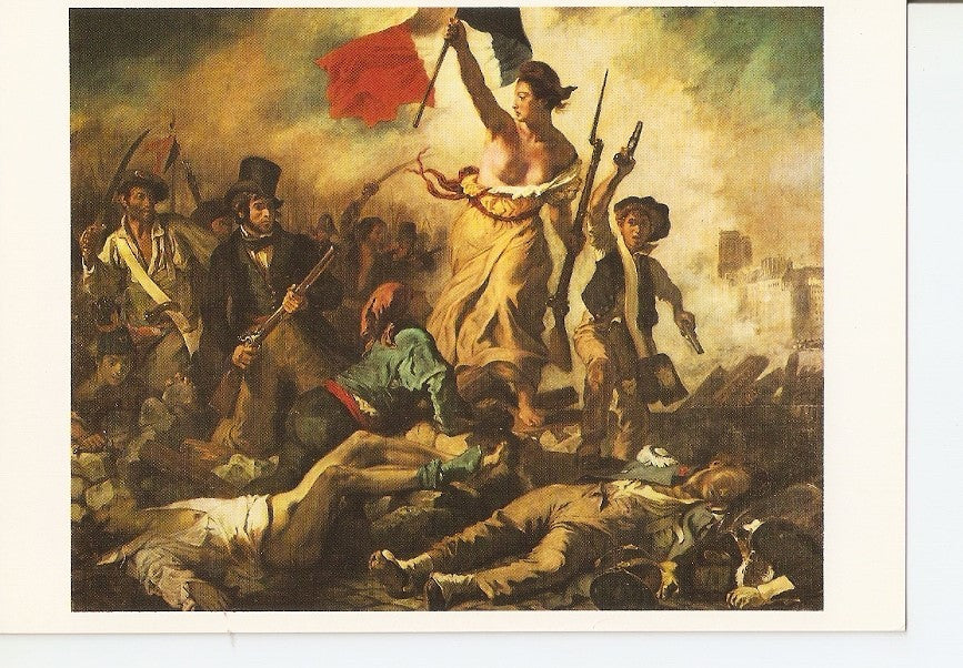 Postal 035794 : Paris. Musee du Louvre. La Liberte guidant le peuple 1830. Eugene Delacroix