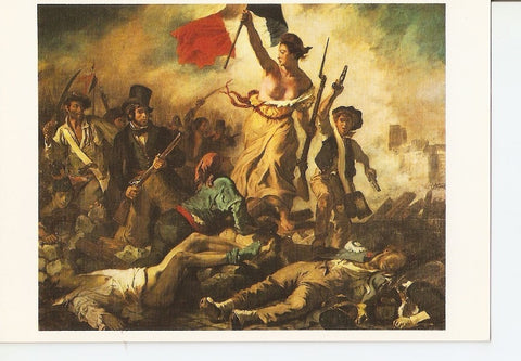Postal 035794 : Paris. Musee du Louvre. La Liberte guidant le peuple 1830. Eugene Delacroix