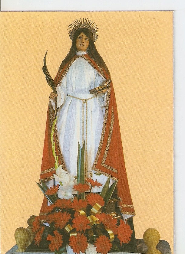 Postal 035812 : La Guardia (Pontevedra). Monte de Santa Tecla. Virgen de Santa Tecla