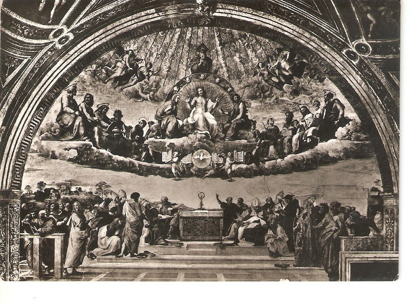 Postal 035831 : Citta del Vaticano. Stanze di Raffaello. Disputa del SS. Sacramento