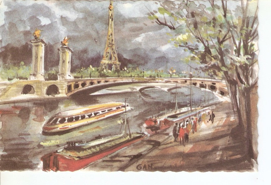 Postal 035843 : Paris. Le Pont Alexandre III