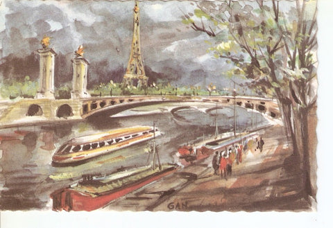 Postal 035843 : Paris. Le Pont Alexandre III