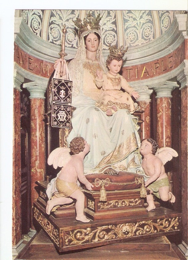 Postal 035859 : Haifa Monasterio Stella Maris statua della Madonna
