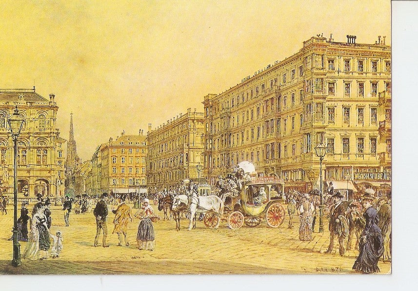 Postal 035866 : Historisches Museum der Stadt Wien. Die Opernkreuzung in Wien