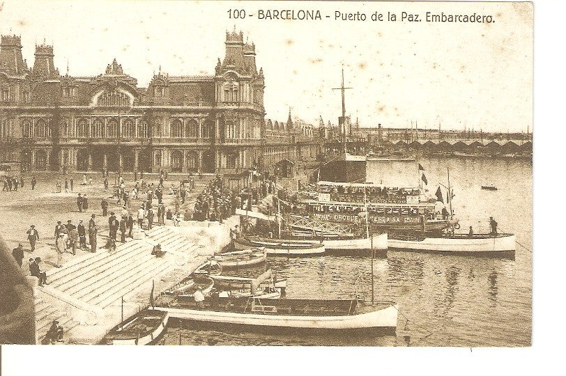 Postal 035875 : Barcelona. Puerto de la Paz. Embarcadera