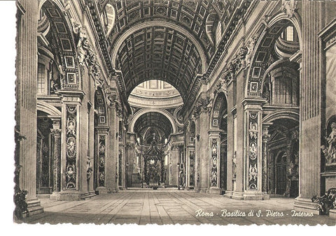 Postal 035918 : Roma - Basilica di S. Pietro - Interno