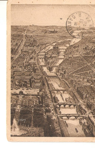 Postal 035923 : Paris en Flanant. Perspective sur la Seine