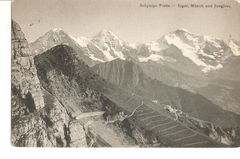 Postal 035989 : Schynige Platte - Eiger Monch und Jungfrau