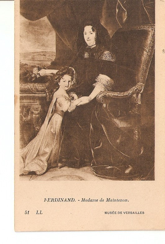 Postal 036004 : Ferdinand - Madame de Maintenon Musee de Versailles