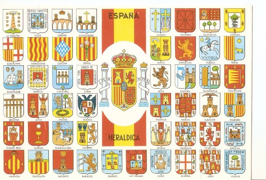 Postal 036008 : España. Escudos de sus provincias
