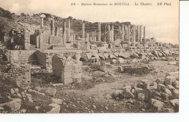 Postal 036018 : Ruines Romaines de Dougga. Le Theâtre