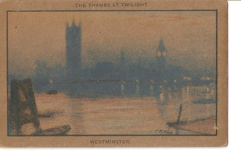 Postal 036056 : The Thames at Twilight Westminster
