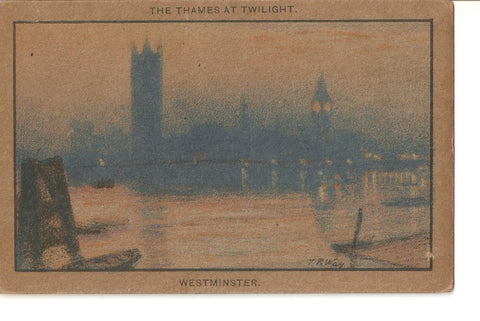 Postal 036056 : The Thames at Twilight Westminster