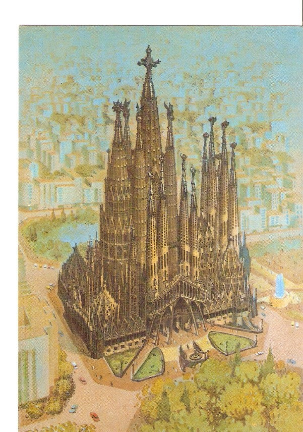 Postal 036067 : Barcelonal. Templo Expiatorio de la Sagrada Familia
