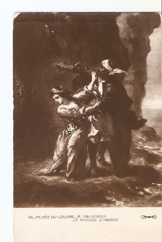 Postal 036092 : Musee du Louvre E. Delacroix la Fiancee dAbydos