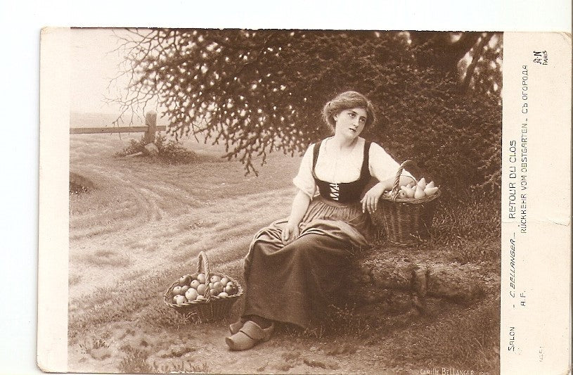 Postal 036094 : Salon C. Bellanger- Retour Du Clos Ruckkehr Vom Obstgarten