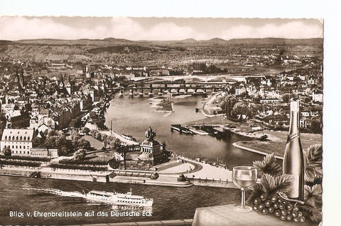 Postal 036110 : Blick v. Ehrenbreiststein auf des Deutsche Eck