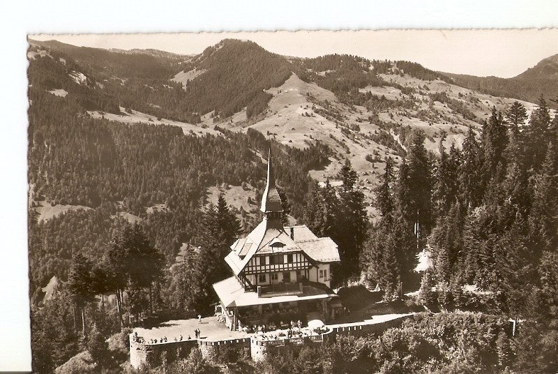 Postal 036111 : Hotel Rest. Harderkulm ob Interlaken E. Steuri-Alpenice Hotel Touriste interlaken