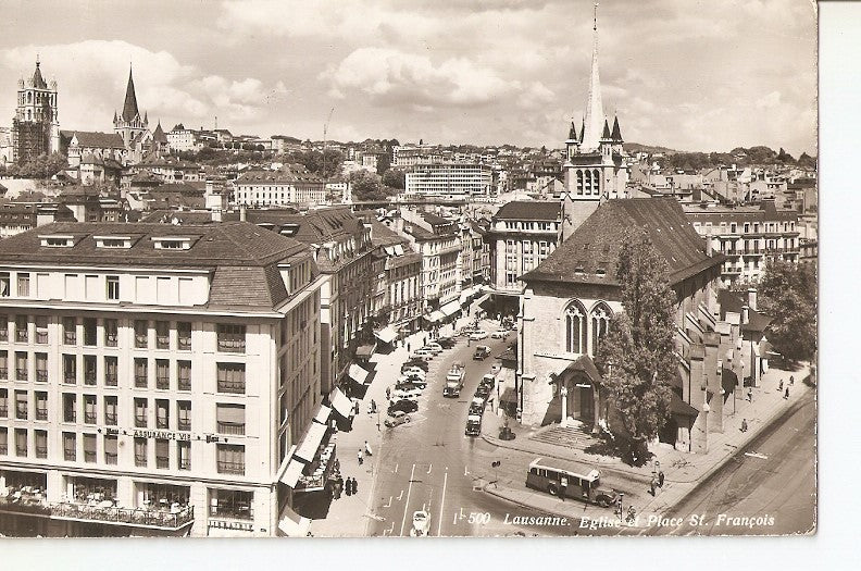 Postal 036158 : Lausanne. Eglise et Place St. François