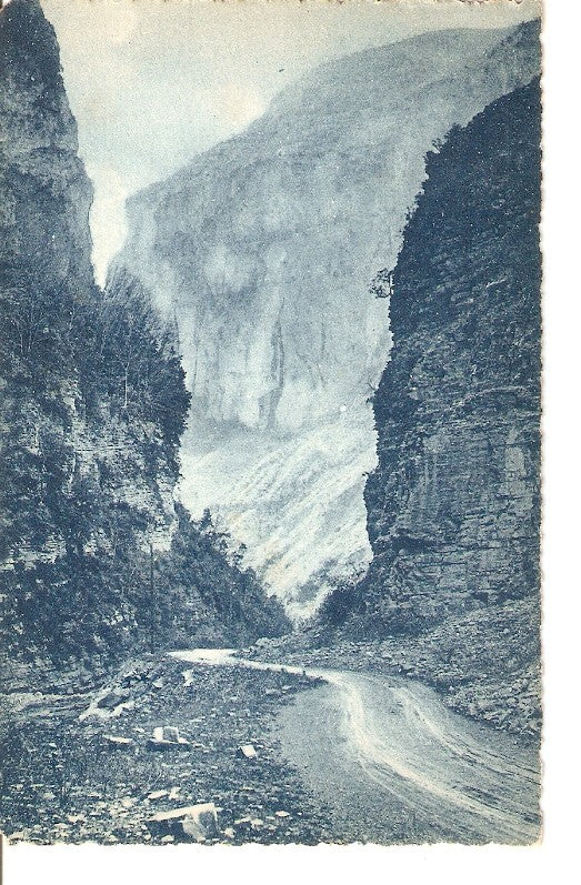 Postal 036174 : Route des Alpes de Nice a Barcelonnette. Gorges inferieures du Cians