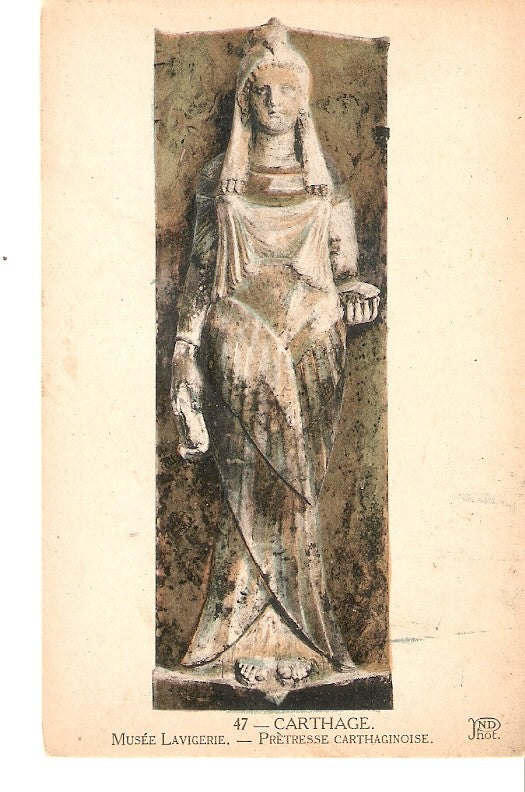 Postal 036189 : Carthage Musee Lavigerie - Pretresse Carthaginoise