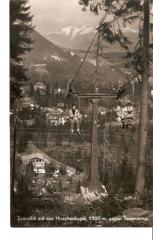 Postal 036197 : Sessellift auf den Hirschenkogel gegen Semmering