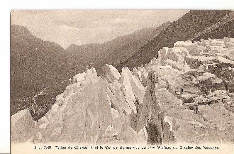 Postal 036242 : Vallee de Chamonix et le Colde Balme vus du 2eme Plateau du Glacier des Bossons