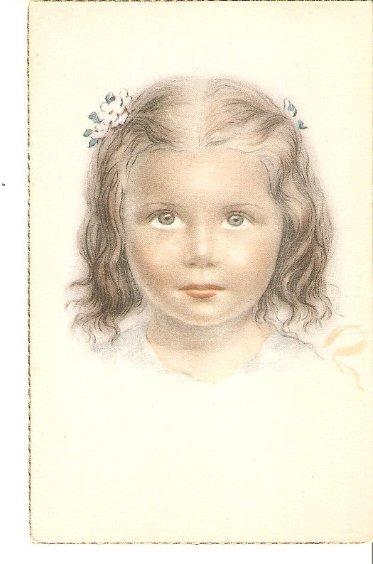 Postal 036286 : Dibujo de niña