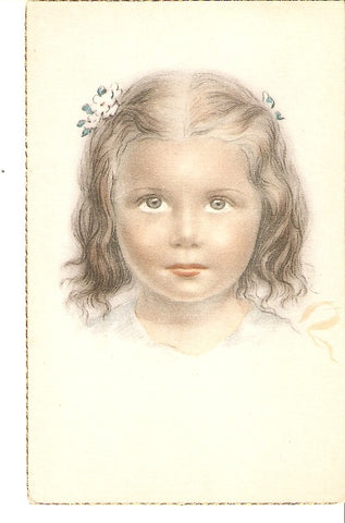 Postal 036286 : Dibujo de niña