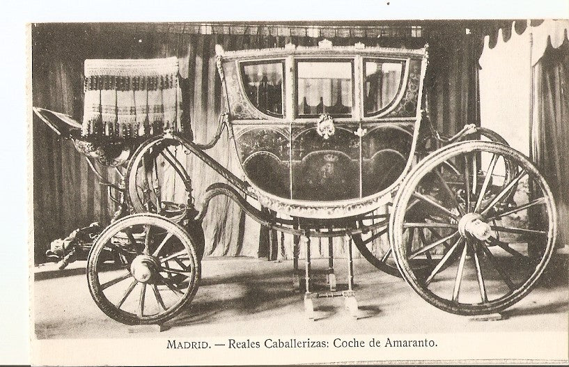 Postal 036393 : Madrid. Reales Caballerizas: Coche deAmaranto
