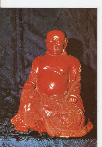 Postal 036409 : Buda. Laca roja. Dinastia Ming. Museo Oriental. Real colegio PP. Agustinos. Valladolid (España)