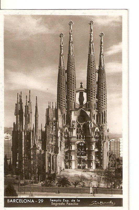 Postal 036427 : Barcelona - templo de la Sagrada Familia