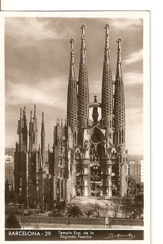 Postal 036427 : Barcelona - templo de la Sagrada Familia