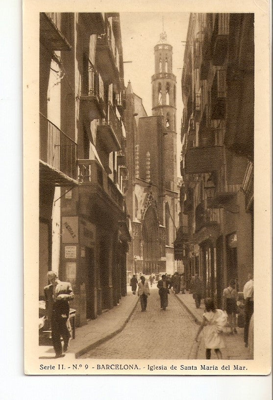 Postal 036525 : Barcelona - Iglesia de Santa Maria del Mar