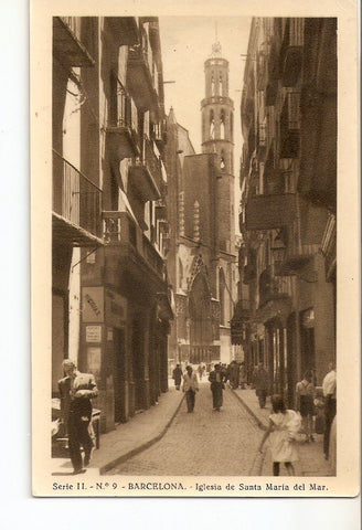 Postal 036525 : Barcelona - Iglesia de Santa Maria del Mar