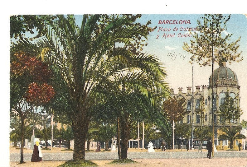 Postal 036530 : Barcelona. Plaza de Cataluña y Hotel Colon
