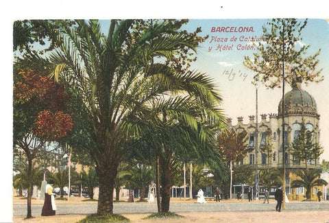 Postal 036530 : Barcelona. Plaza de Cataluña y Hotel Colon