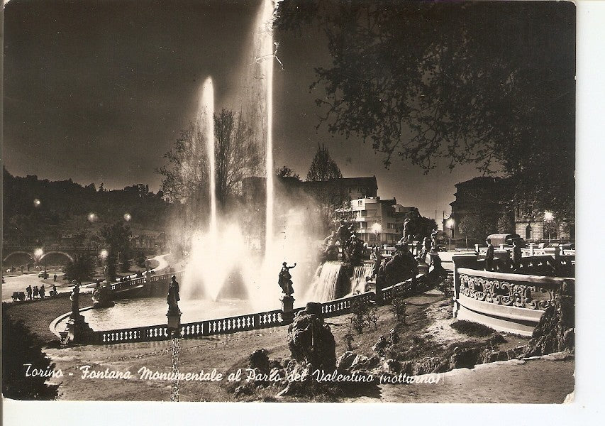 Postal 036574 : Turin: Fontaine Monumentale au Parc du Valentino