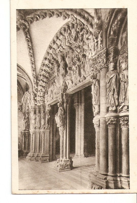 Postal 036639 : Santiago. Catedral. Portico de la Gloria. Lado de los Profetas
