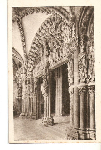 Postal 036639 : Santiago. Catedral. Portico de la Gloria. Lado de los Profetas