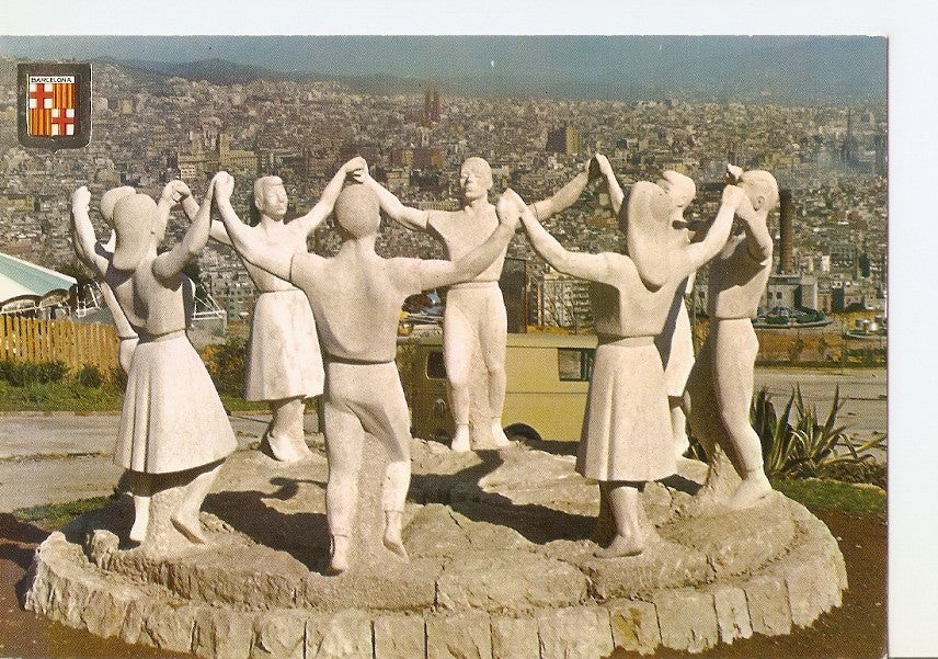 Postal 036669 : Barcelona. Monumento a la Sardana esculto J. Cañas