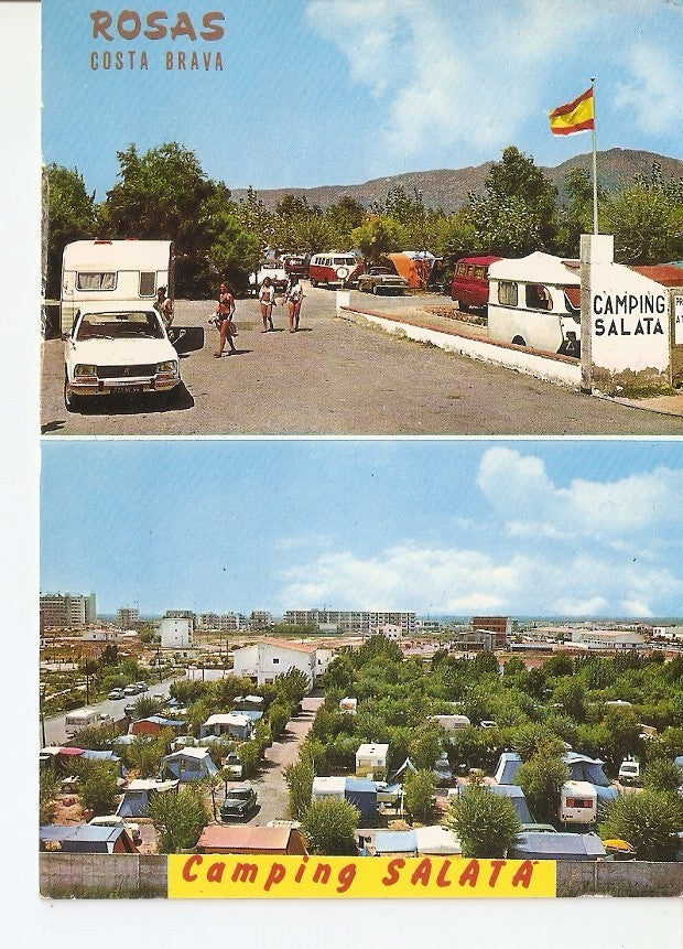 Postal 036671 : Rosas. Costa Brava. Camping Salata